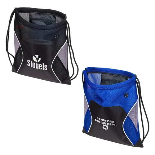 Main photo of Jumbo Globetrotter Mesh Fabric Drawstring Bag