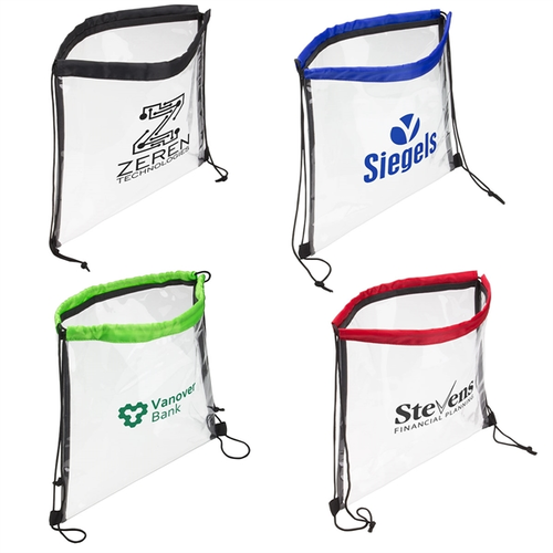 Main photo of Clear Vinyl Bag With Drawstring