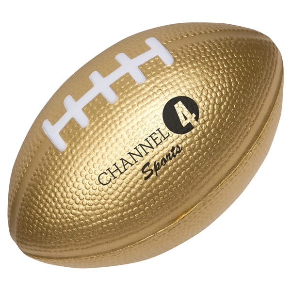 Metallic Gold color option for Medium Football Stress Reliever