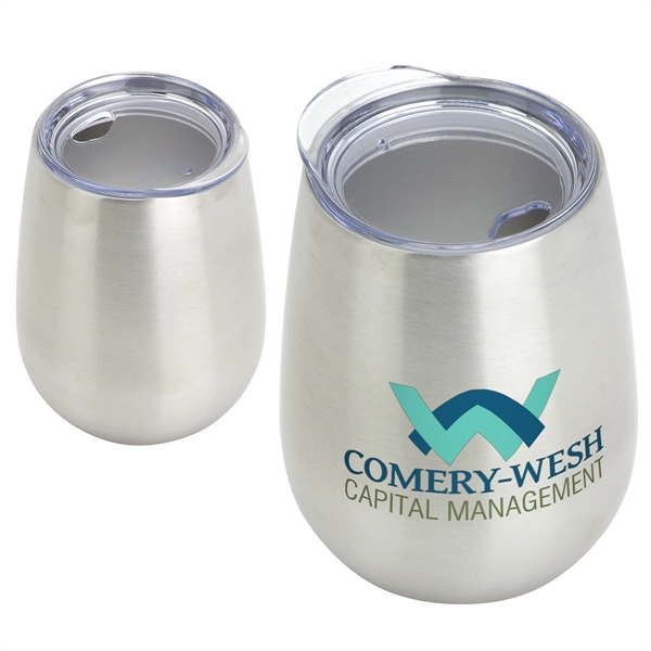 Metallic Silver color option for Cabernet 10 Oz Vacuum Insulated Stainless Steel Wine Goblet