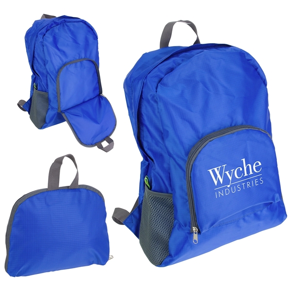 Medium Blue color option for Trailblazer Collapsible Polyester Backpack