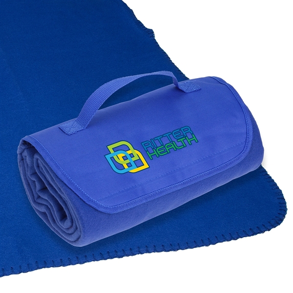 Medium Blue color option for Barrel Fleece Blanket