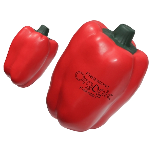 Medium Red color option for Bell Pepper Stress Reliever