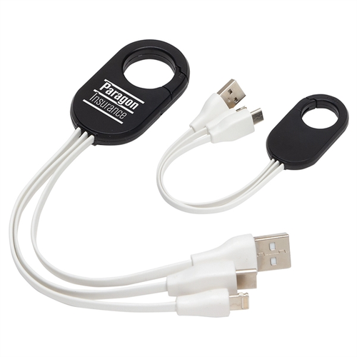 Photo of Triad 3 In 1 Charging Cable With Carabiner Clip