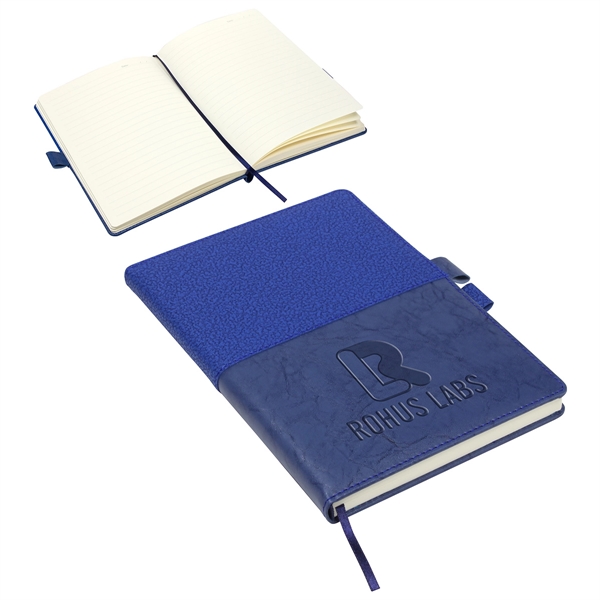 Dark Blue color option for Quarry Textured Journal With Interlocking Pen Closure