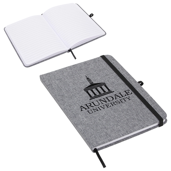 Medium Gray color option for Twill Heathered Journal