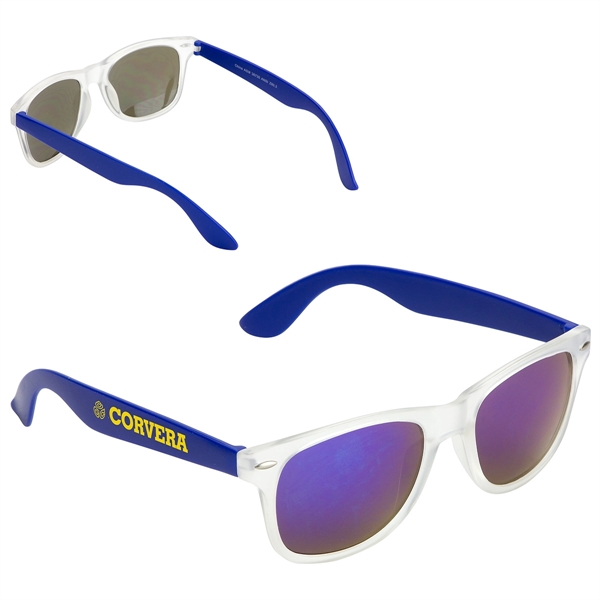 Bright Blue color option for Key West Mirrored Sunglasses