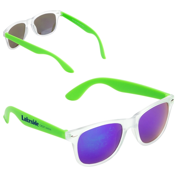 Bright Green color option for Key West Mirrored Sunglasses