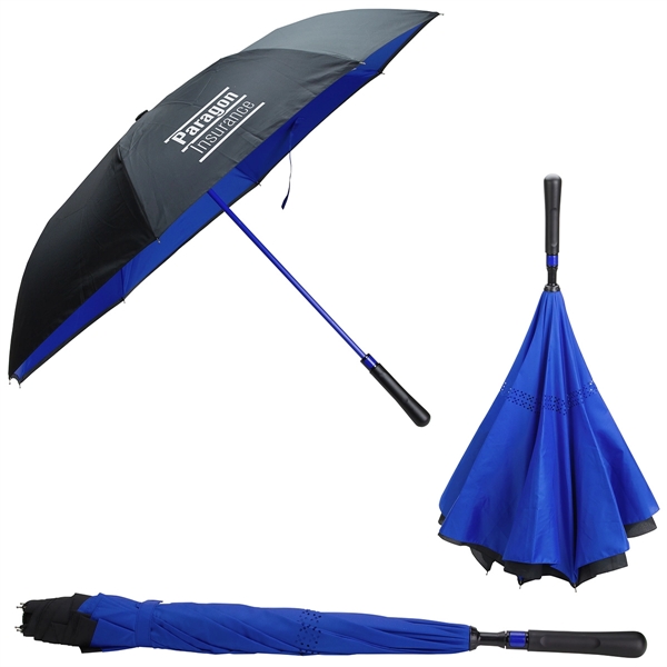 Medium Blue color option for Skyline Two Tone Inversion Umbrella