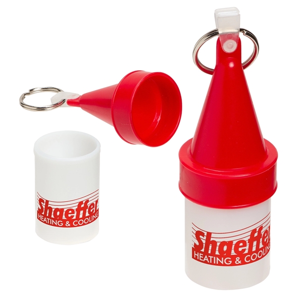 Bright Red color option for Floating Buoy Waterproof Container With Key Ring