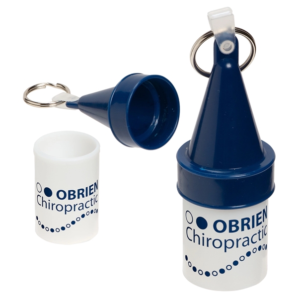 Dark Royal Blue color option for Floating Buoy Waterproof Container With Key Ring