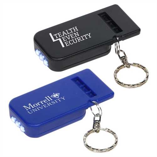 Main photo of Solar Powered Light & Whistle Key Chain
