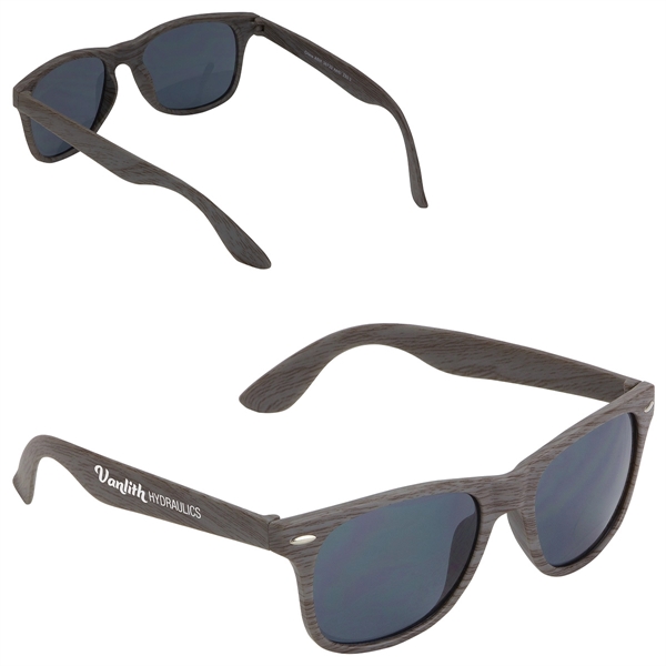 Medium Gray color option for Sebring Uv400 Wood Grain Sunglasses