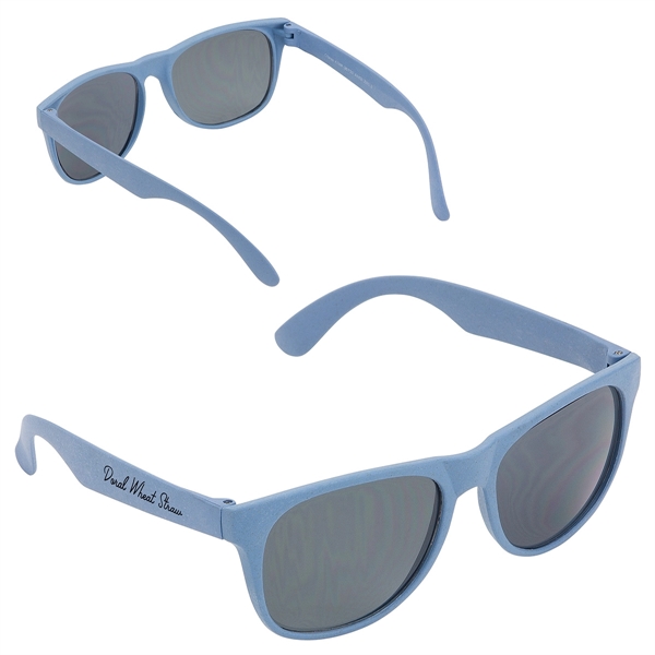 Medium Blue color option for Doral Wheat Straw Sunglasses