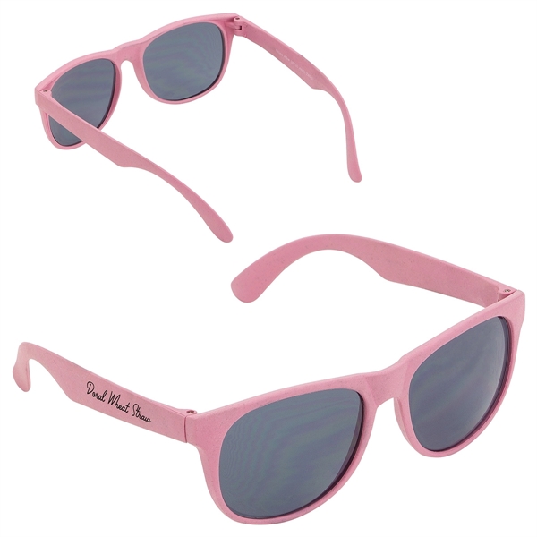 Medium Pink color option for Doral Wheat Straw Sunglasses