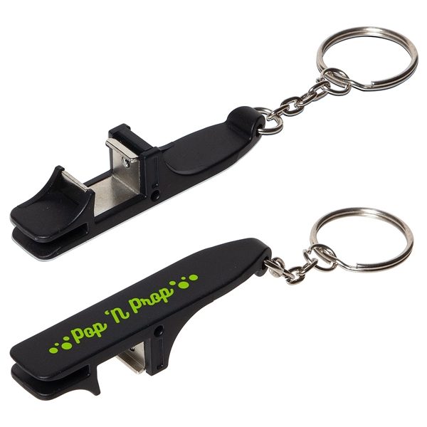 Medium Black color option for Bottle Opener With Phone Stand