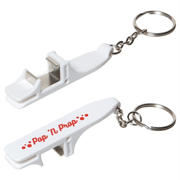 Medium White color option for Bottle Opener With Phone Stand