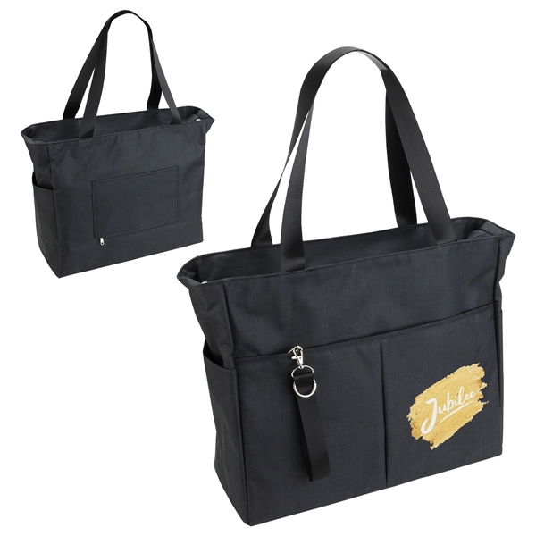 Medium Black color option for Jubilee Polycanvas Travel Tote