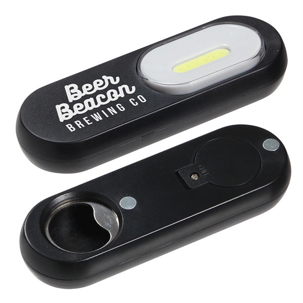 Medium Black color option for Flip N Flash Cob Light  Bottle Opener