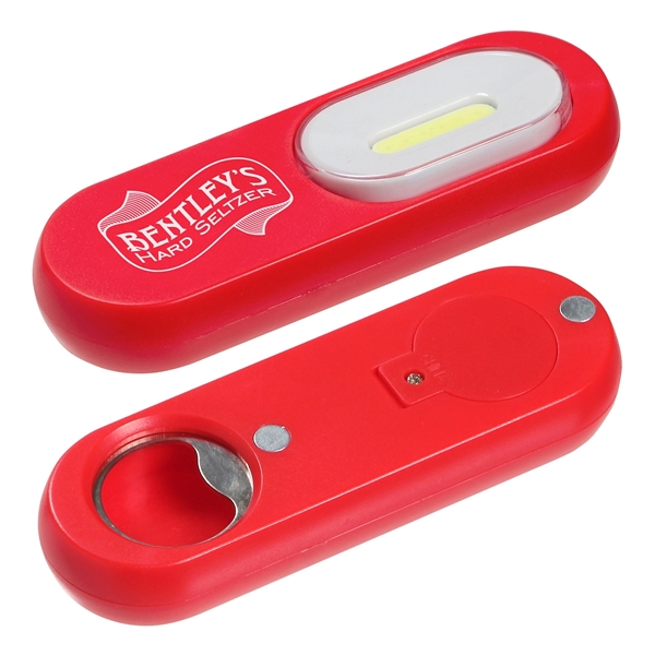 Medium Red color option for Flip N Flash Cob Light  Bottle Opener