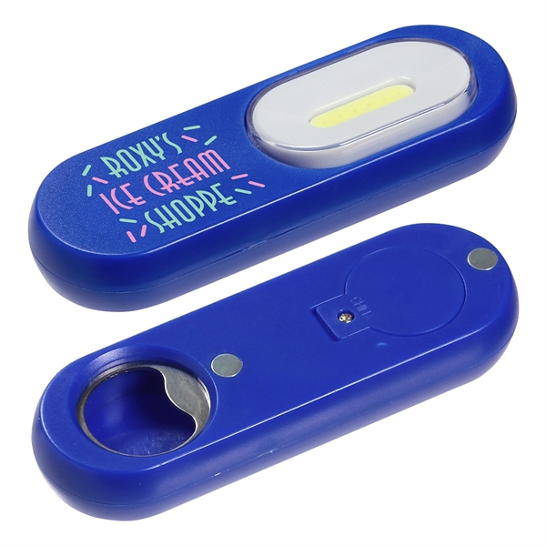 Medium Royal Blue color option for Flip N Flash Cob Light  Bottle Opener