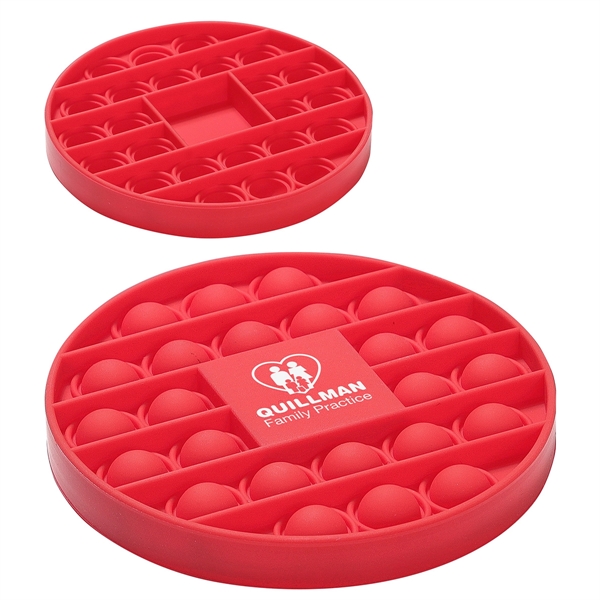 Medium Red color option for Push Pop Round Bubble Game