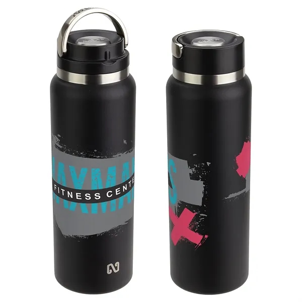 Medium Black color option for Nayad® Roamer 40 Oz Stainless Double Wall Bottle