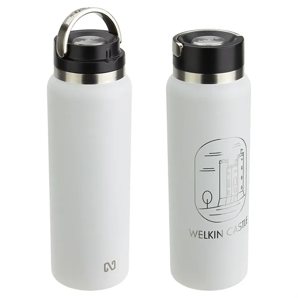 Medium White color option for Nayad® Roamer 40 Oz Stainless Double Wall Bottle