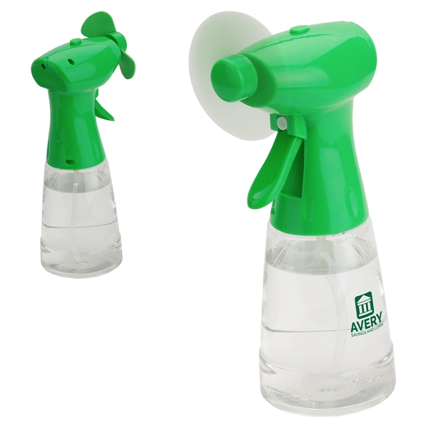 Light Green color option for Stay Cool Spray Bottle & Fan