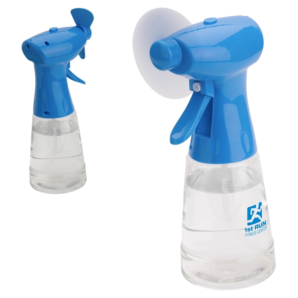 Medium Blue color option for Stay Cool Spray Bottle & Fan