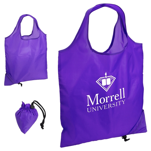 Medium Purple color option for Bazaar Rpet Folding Reusable Tote Bag