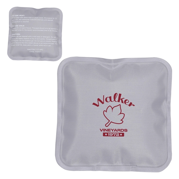 Light Gray color option for Square Nylon Covered Hot/Cold Pack