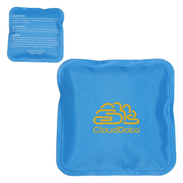 Medium Blue color option for Square Nylon Covered Hot/Cold Pack
