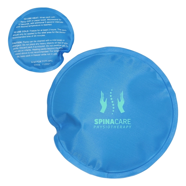 Medium Blue color option for Round Nylon Covered Hot/Cold Pack