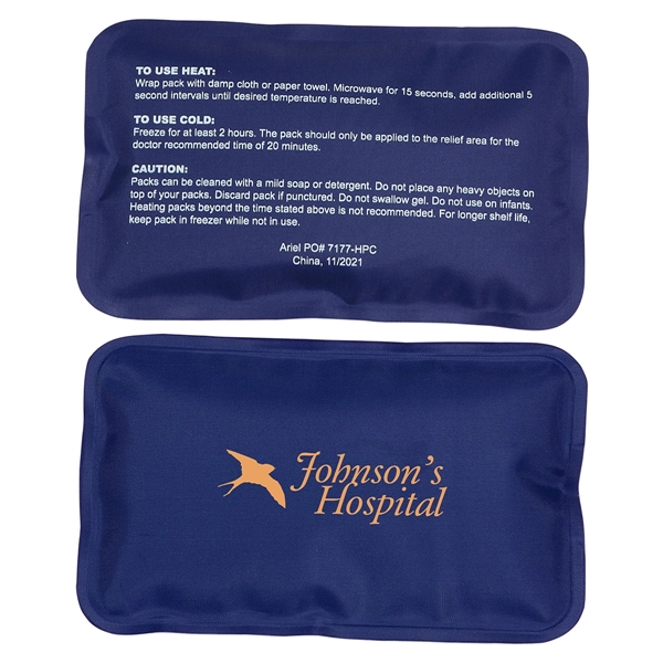 Dark Blue color option for Rectangle Nylon Covered Hot/Cold Pack