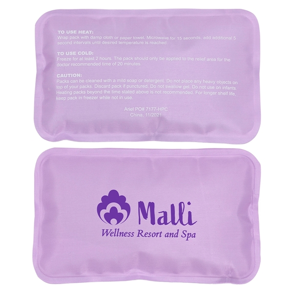 Lavender color option for Rectangle Nylon Covered Hot/Cold Pack