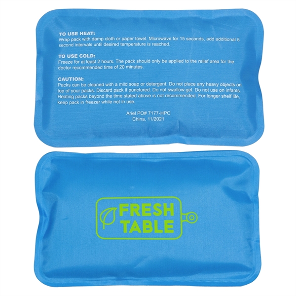 Medium Blue color option for Rectangle Nylon Covered Hot/Cold Pack