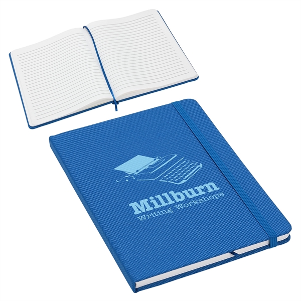 Medium Blue color option for Reprise Rpet Textured Journal With Amazing Stone Paper