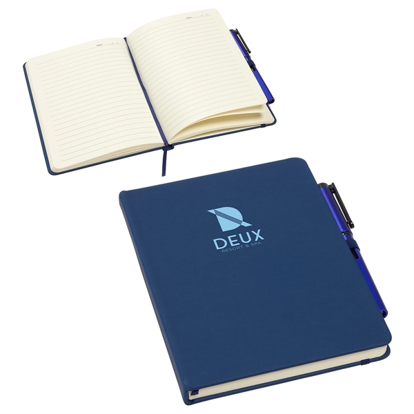 Dark Blue color option for Quorum Soft Touch Journal With Matching Color Gel Pen