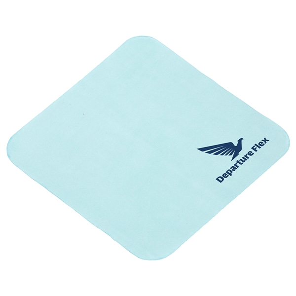 Bright Blue color option for Heavyweight 6  X 6  Draw Twist Microfiber Cleaning Cloth  1 