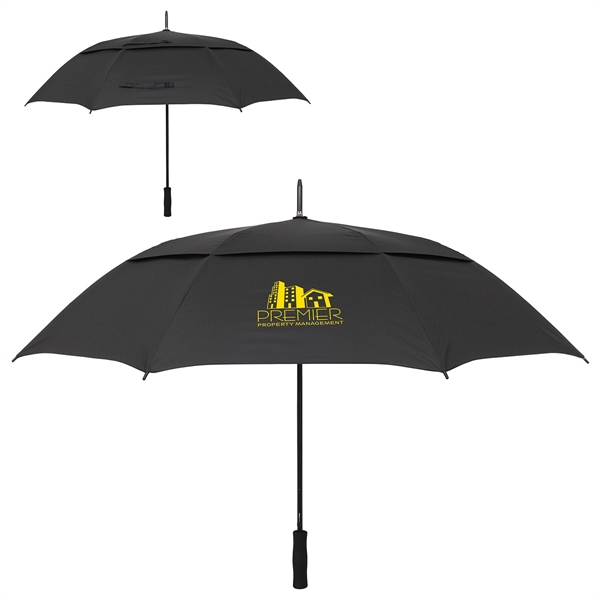 Medium Black color option for Cheshire Vented Auto Open Golf Umbrella