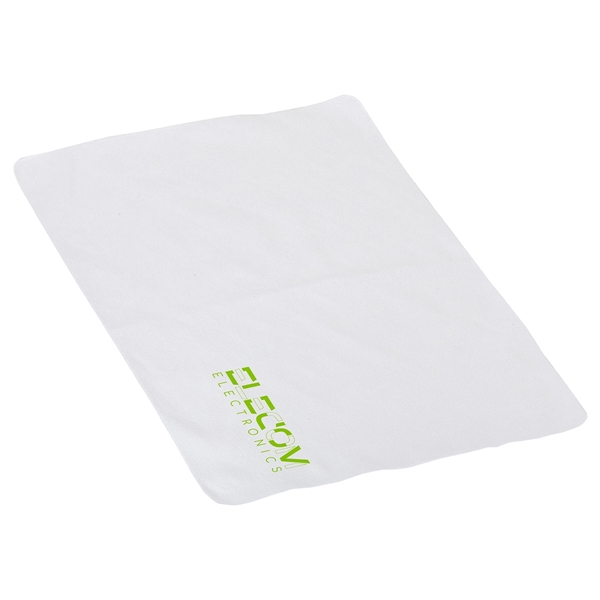 Medium White color option for Tablet 11  X 7  Microfiber Cleaning Cloth  1 Color