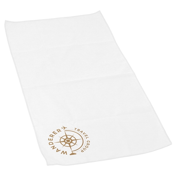 Medium White color option for Big League 15  X 30  Microfiber Sports Towel  1 Color