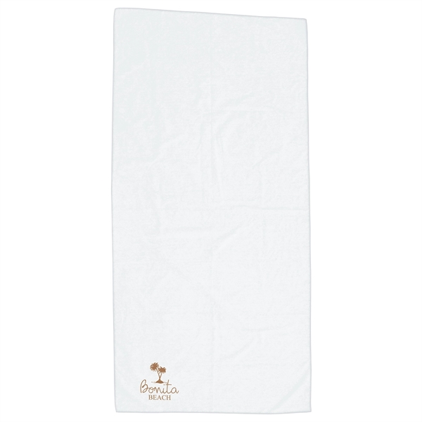 Medium White color option for Boardwalk 30  X 60  Microfiber Beach Blanket/Towel  1 Color