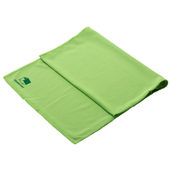 Light Green color option for Frosty 12  X 36  Microfiber Cooling Towel  1 Color