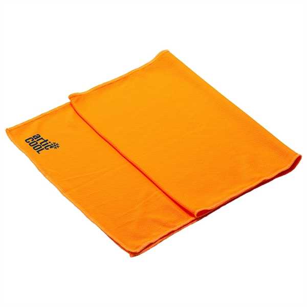 Medium Orange color option for Frosty 12  X 36  Microfiber Cooling Towel  1 Color