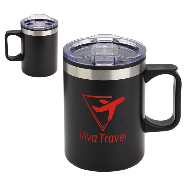 Medium Black color option for Zara 14 Oz Stainless Steel/Polypropylene Mug