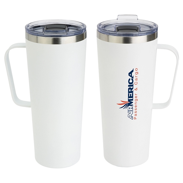 Medium White color option for Maroni 28 Oz Vacuum Insulated Stainless Steel Mug