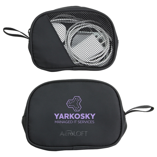 Photo of Aero Loft® Jet Black Tech Organizer Mesh Pouch