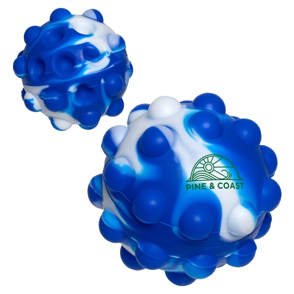 Blue/White color option for Push Pop Bounce Ball